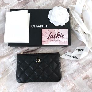 ❌ SOLD ❌ CHANEL 18B Mini O Case in Black Caviar